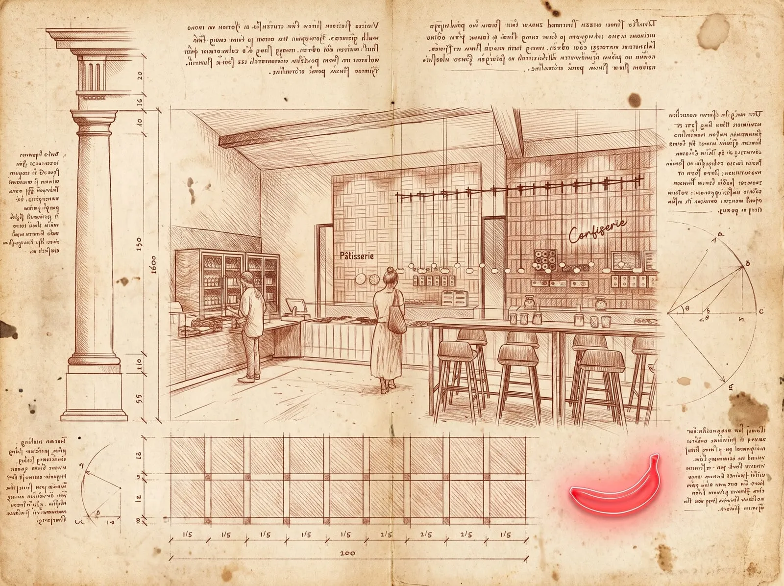 Ordre dorique — étude d'atelier Les Halles de Luynes