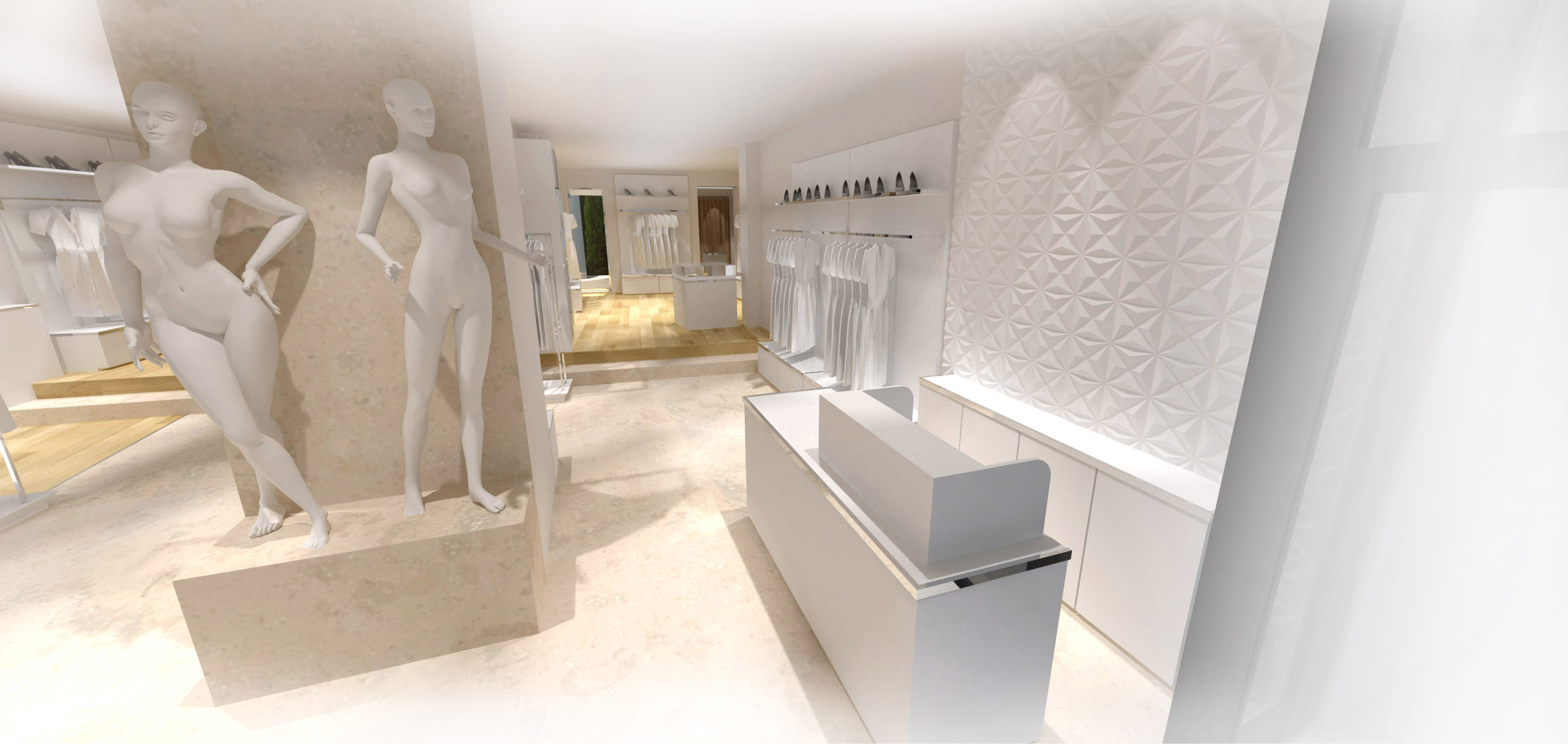 Architecte décoration d'intérieur de commerce boutique à Aix en Provence